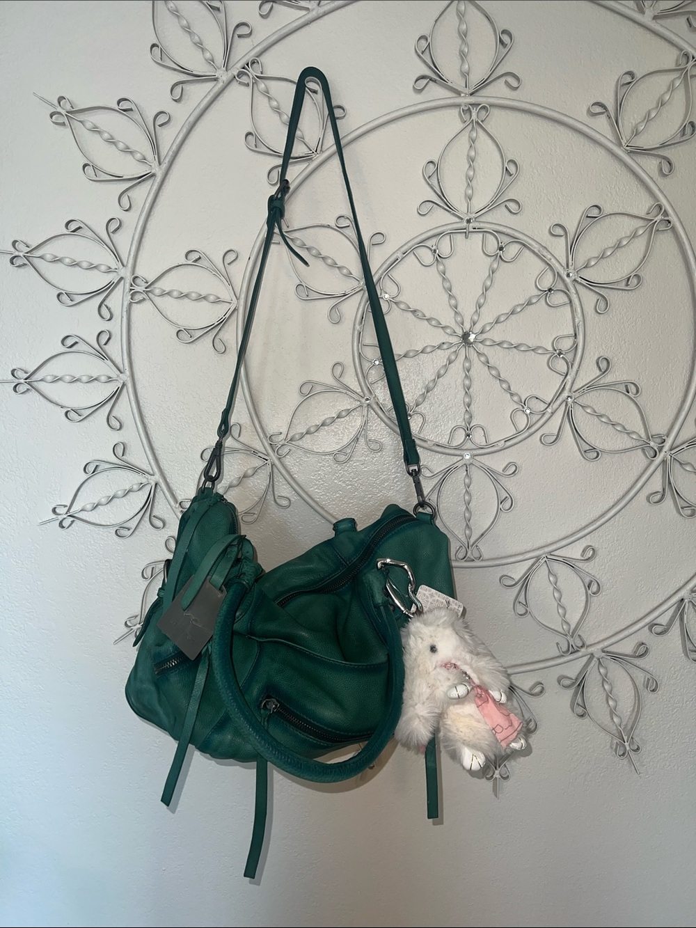 Free People Emmerson bag in the color GREENERY. Sold out color!
